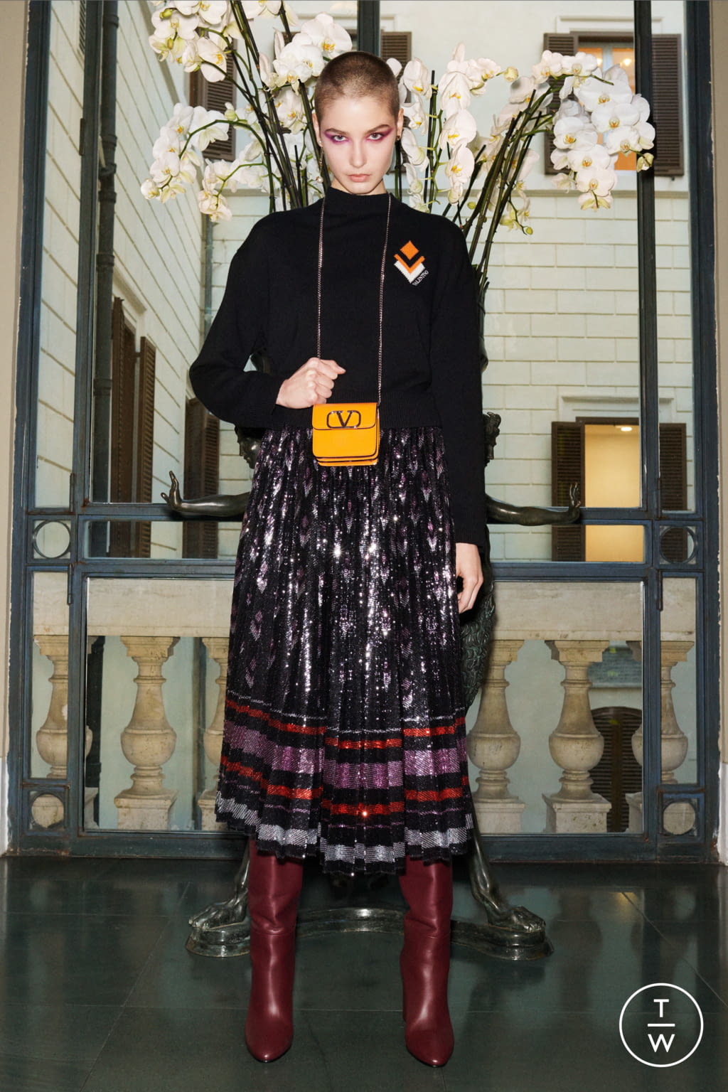Fashion Week Paris Pre-Fall 2020 look 8 from the Valentino collection womenswear