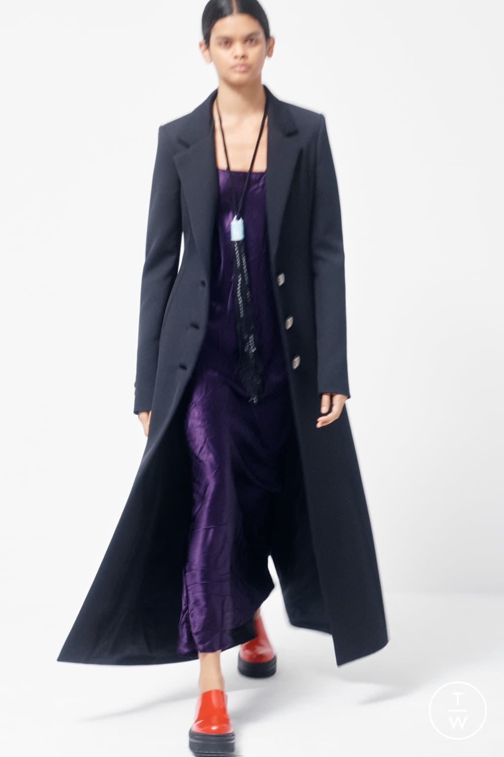 Fashion Week New York Pre-Fall 2021 look 11 from the Marina Moscone collection 女装