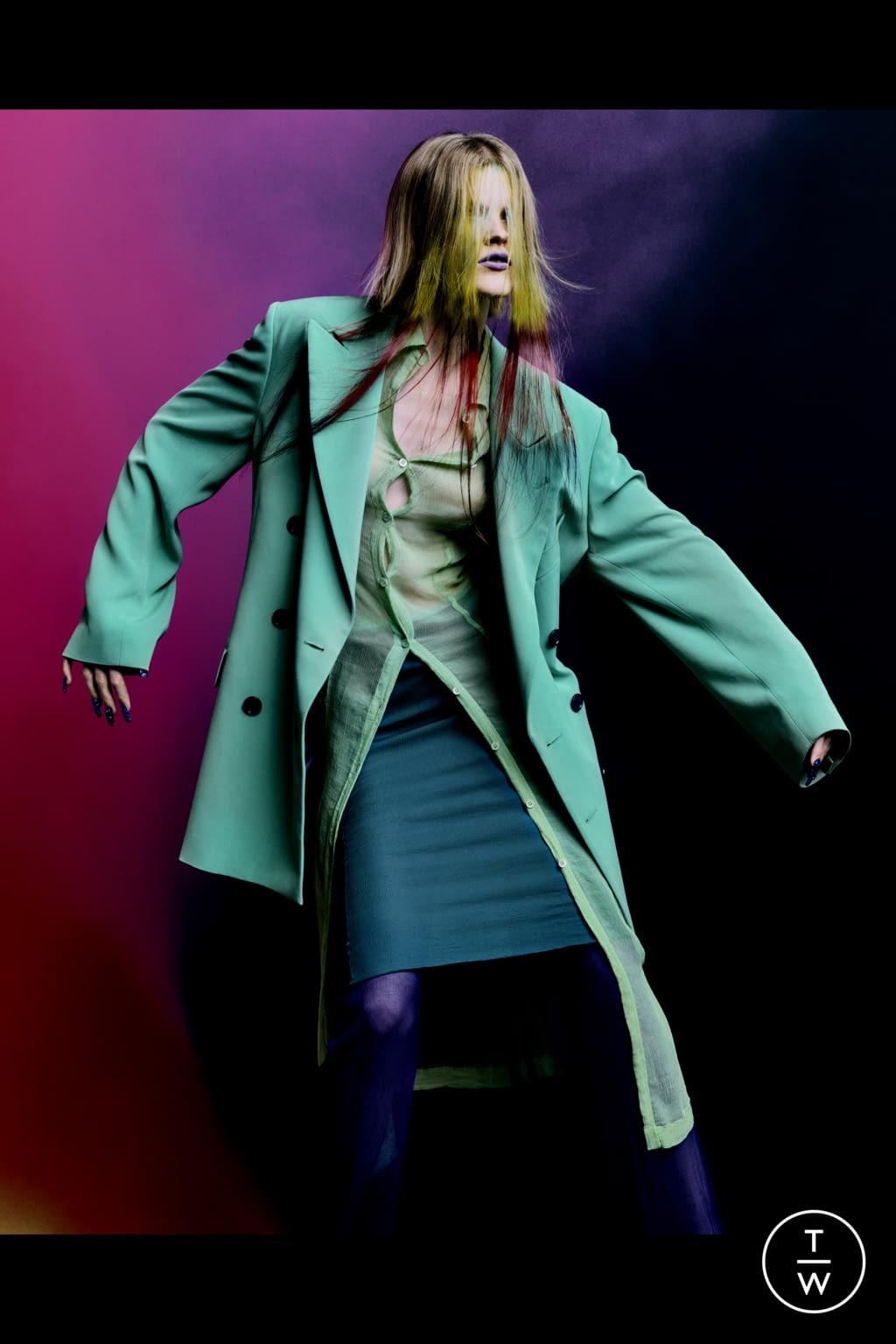 Fashion Week Paris Spring/Summer 2022 look 9 from the Dries Van Noten collection womenswear