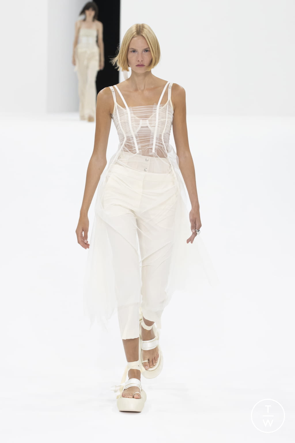 Fashion Week Milan Spring/Summer 2022 look 1 from the Sportmax collection womenswear