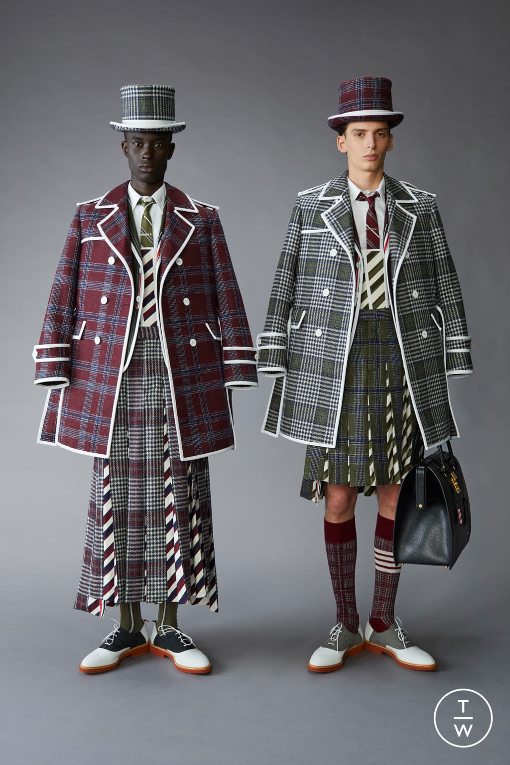 Fashion Week Paris Pre-Fall 2021 look 1 from the Thom Browne collection menswear