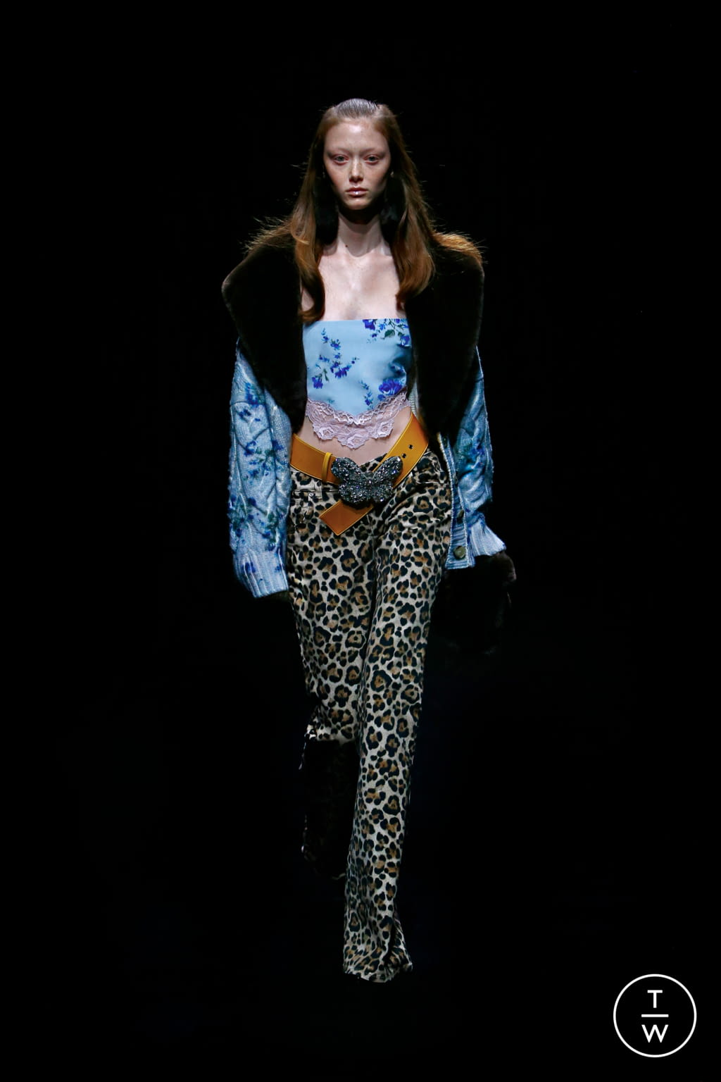 Fashion Week Milan Fall/Winter 2021 look 1 from the Blumarine collection womenswear