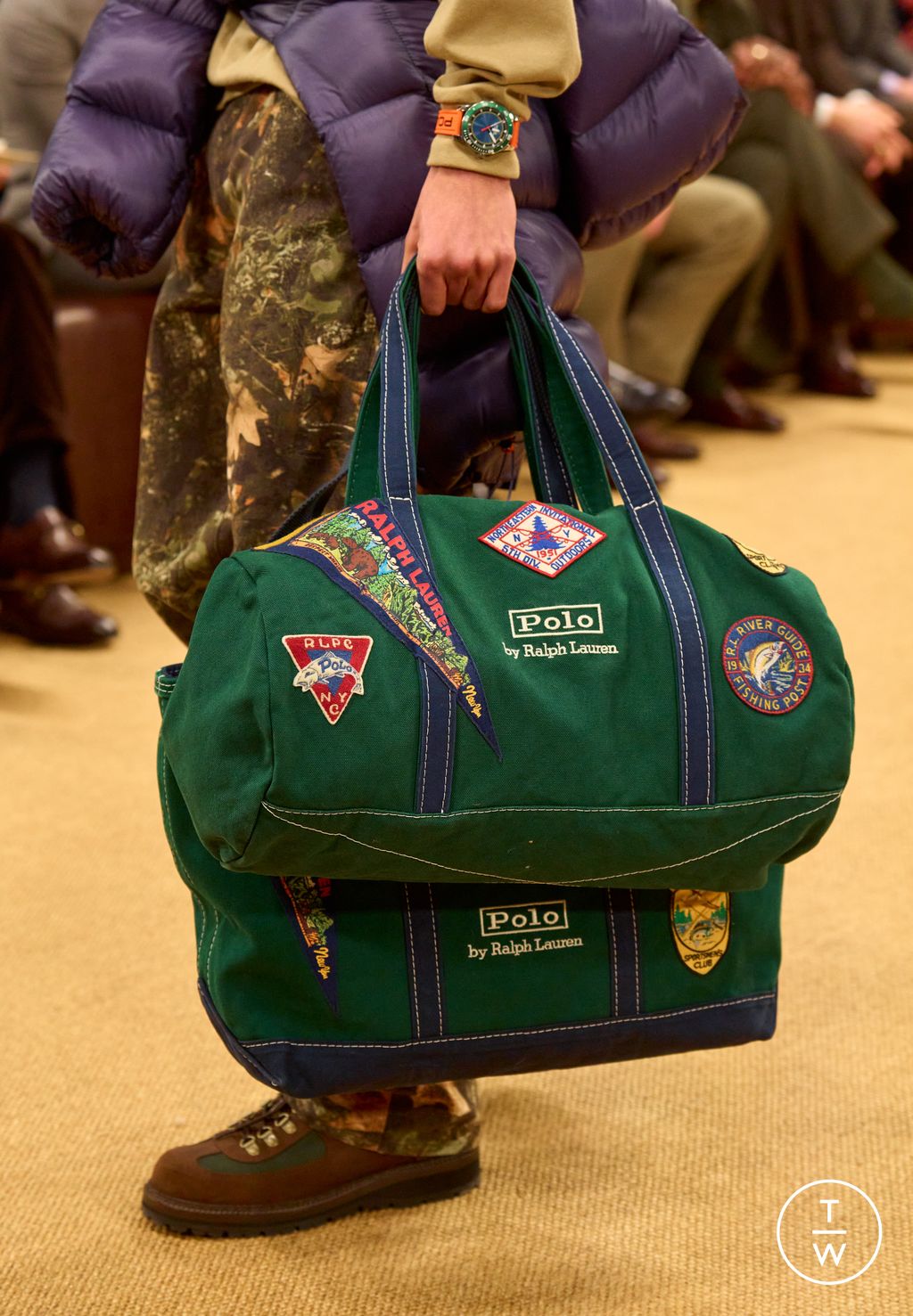 Fashion Week Milan Fall/Winter 2026 look 1 from the Polo Ralph Lauren collection menswear accessories