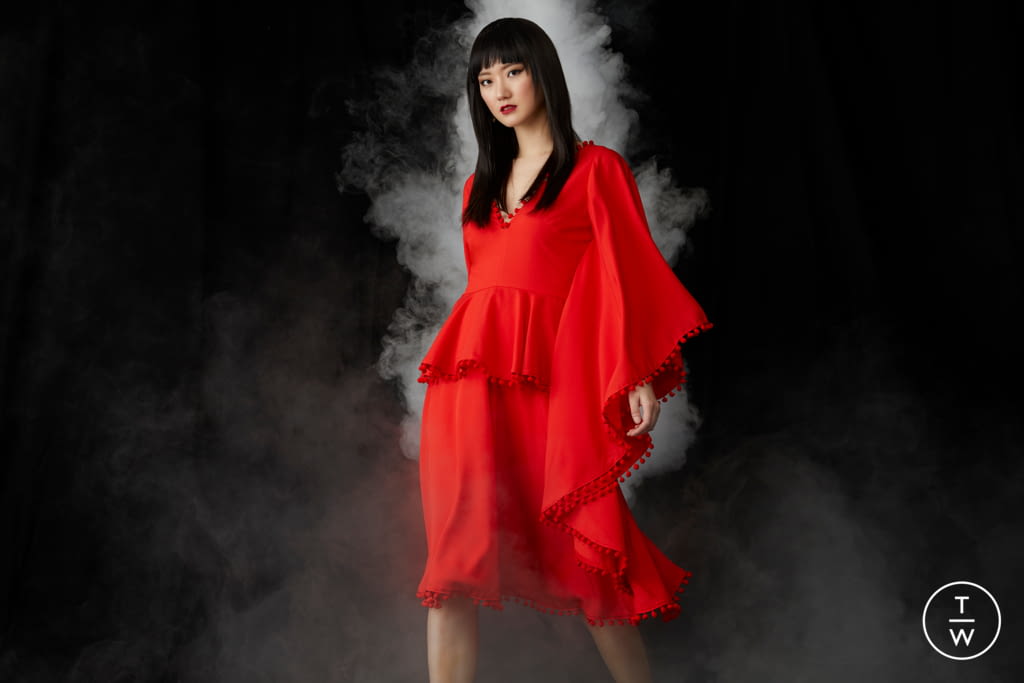 Fashion Week New York Pre-Fall 2021 look 1 de la collection Badgley Mischka womenswear