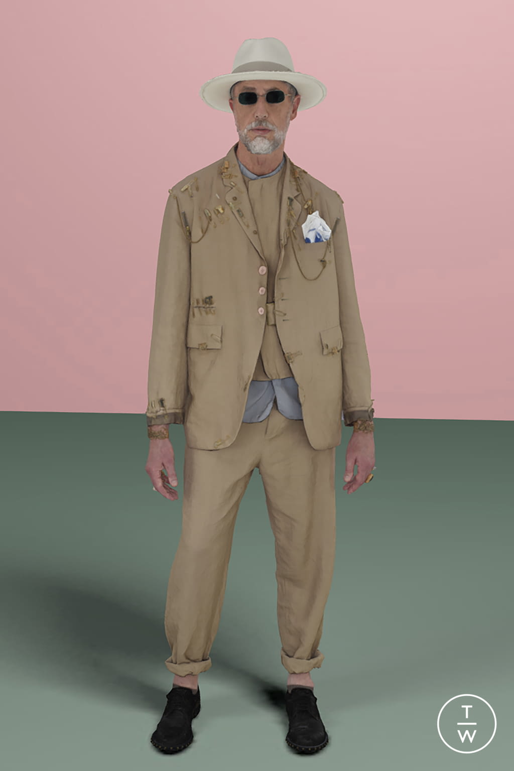 Fashion Week Paris Spring/Summer 2021 look 1 from the Undercover collection menswear
