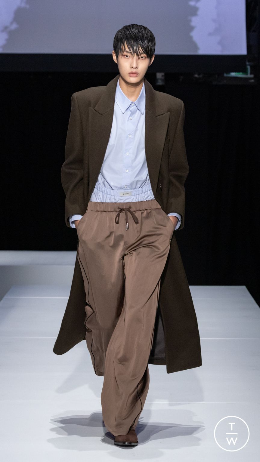 Fashion Week Paris Fall/Winter 2024 look 10 from the System Studios collection menswear