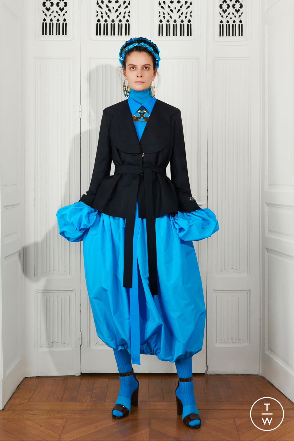 Fashion Week Paris Fall/Winter 2021 look 10 from the Patou collection 女装