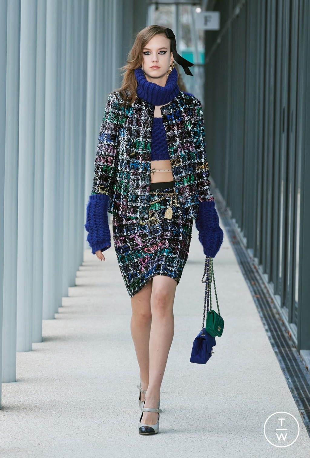 Fashion Week Paris Pre-Fall 2022 look 10 from the Chanel collection 女装