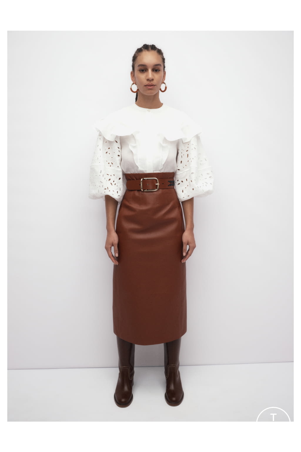 Fashion Week Paris Pre-Fall 2022 look 10 from the Chloé collection 女装