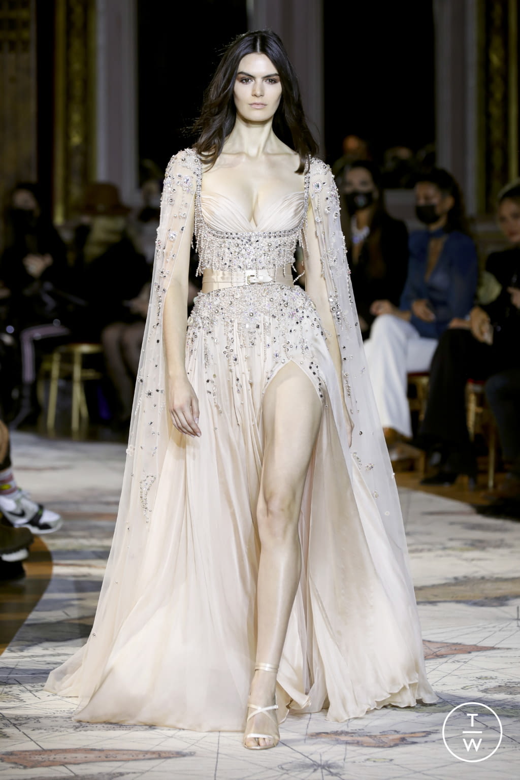 Fashion Week Paris Spring/Summer 2022 look 10 from the Zuhair Murad collection couture