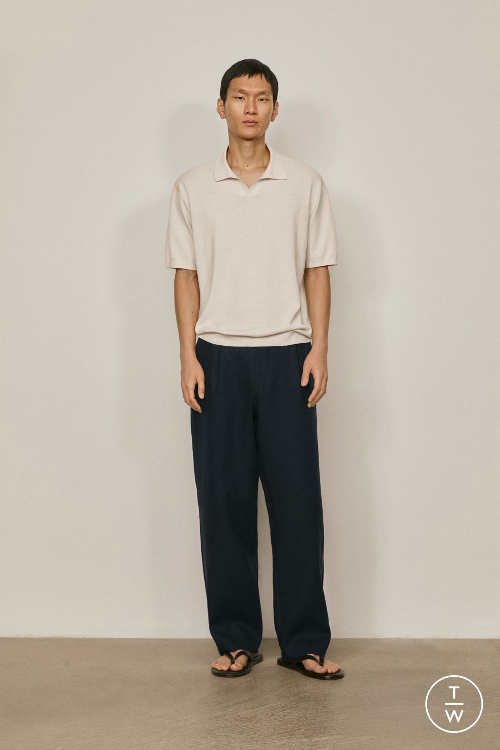 Fashion Week Paris Spring/Summer 2026 look 10 from the Massimo Dutti collection menswear