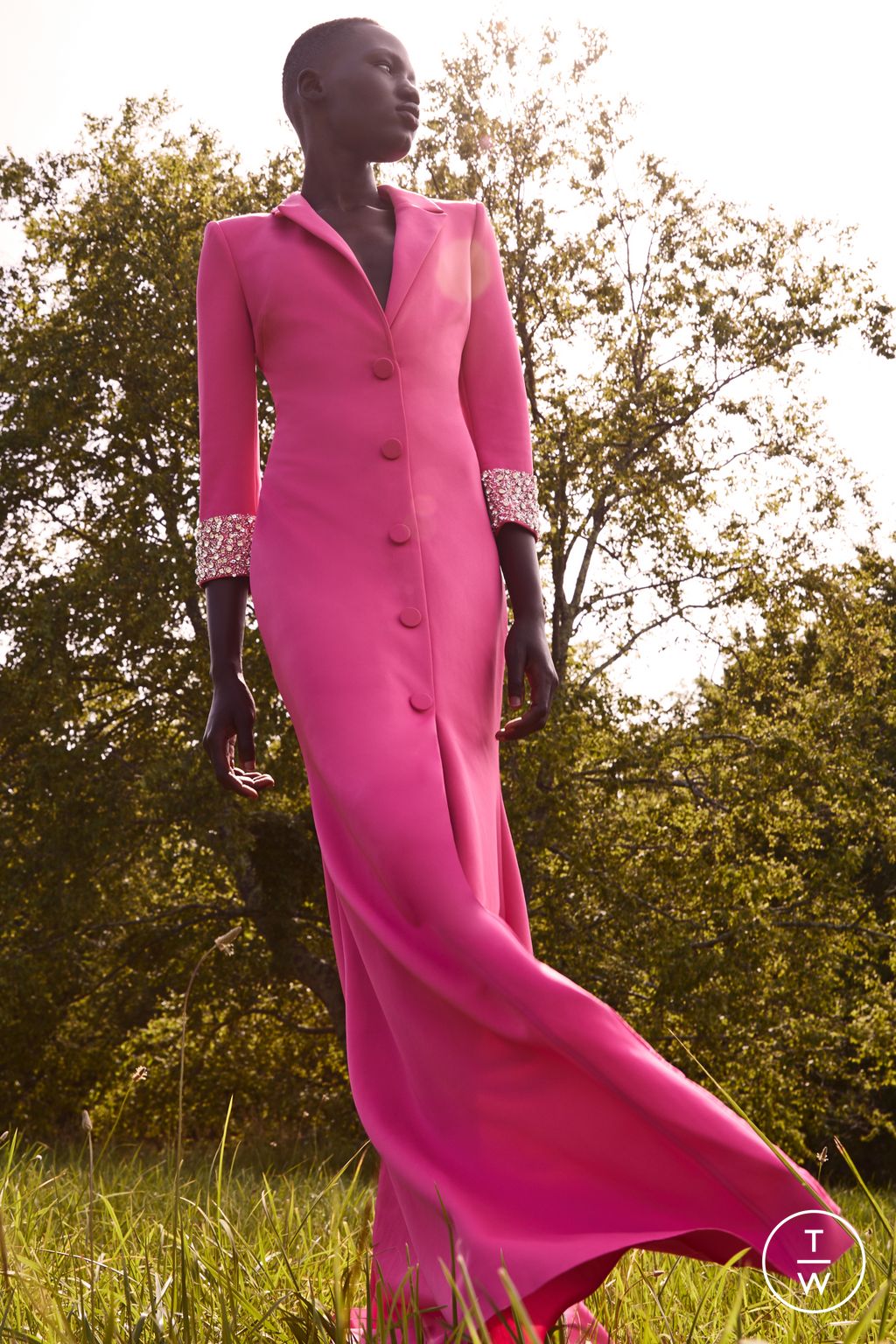 Fashion Week New York Resort 2024 look 11 de la collection Badgley Mischka womenswear