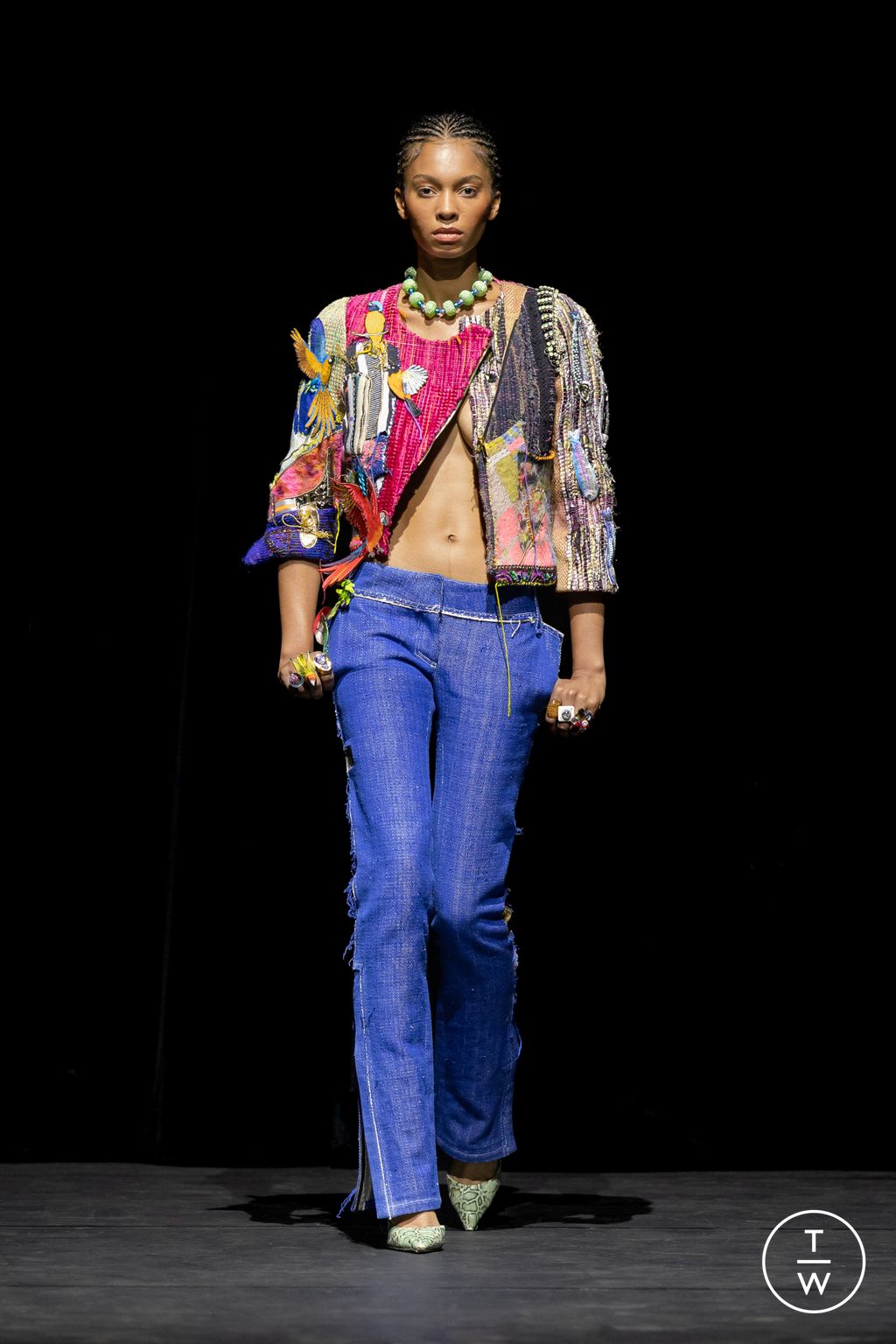 Fashion Week Paris Fall/Winter 2025 look 11 de la collection Ronald Van Der Kemp couture