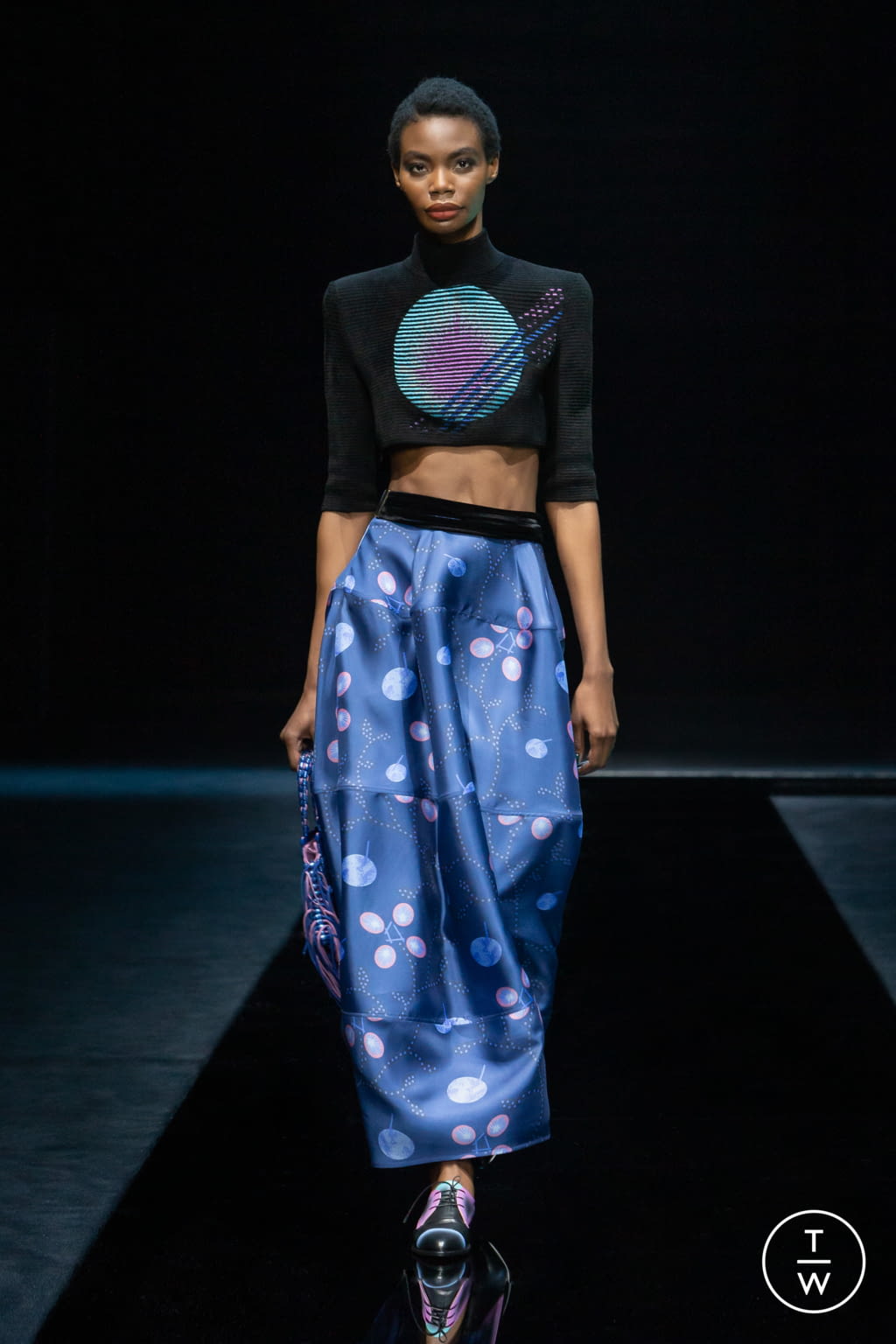 Fashion Week Milan Fall/Winter 2021 look 11 from the Giorgio Armani collection womenswear