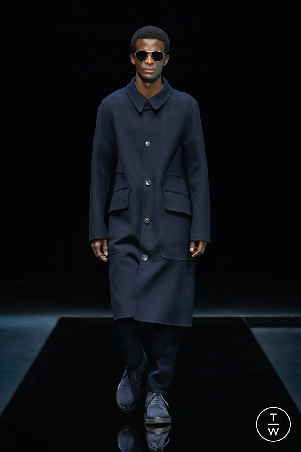 Fashion Week Milan Fall/Winter 2021 look 11 from the Giorgio Armani collection menswear