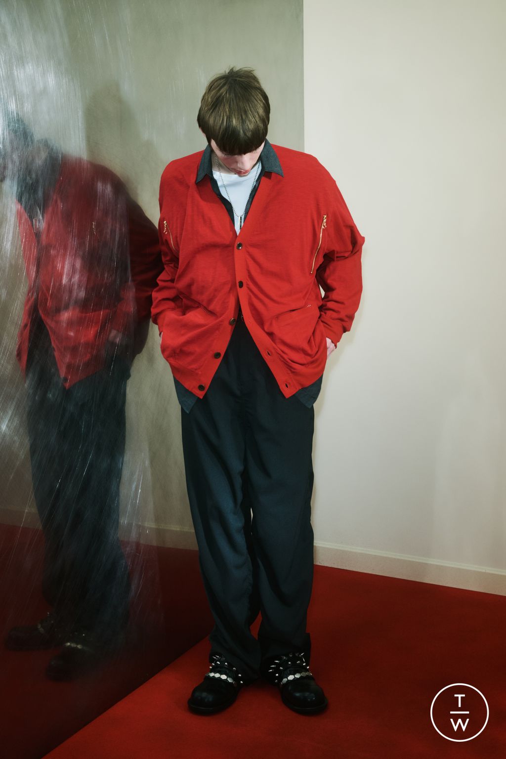 Fashion Week Paris Pre-Fall 2025 look 13 from the Undercover collection menswear