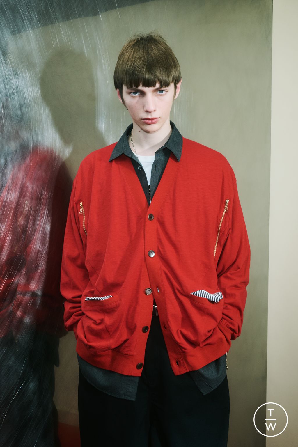 Fashion Week Paris Pre-Fall 2025 look 14 de la collection Undercover menswear