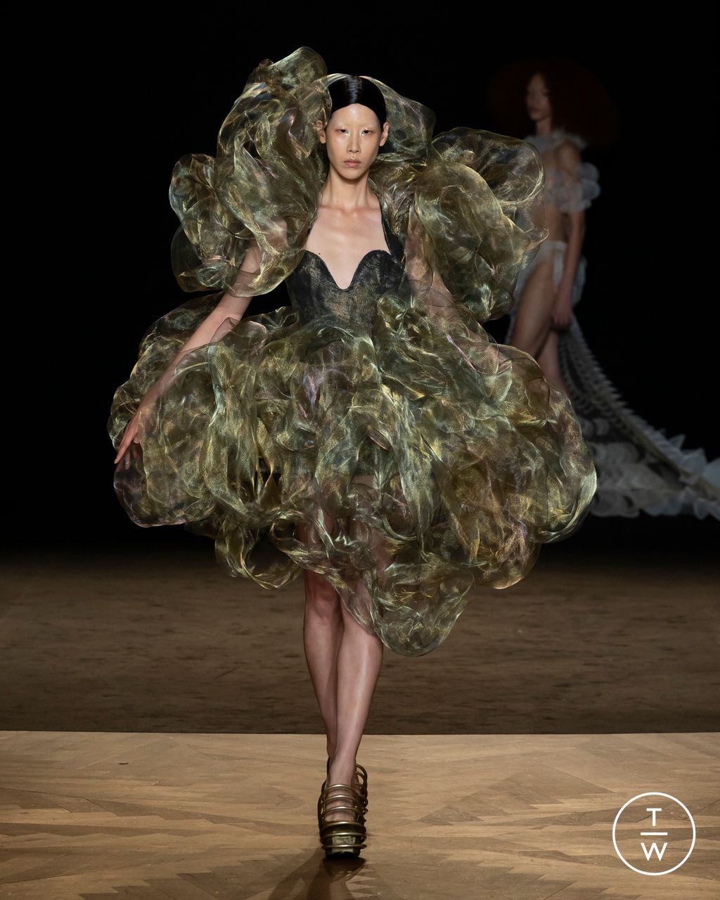 Fashion Week Paris Fall/Winter 2025 look 11 from the Iris Van Herpen collection couture