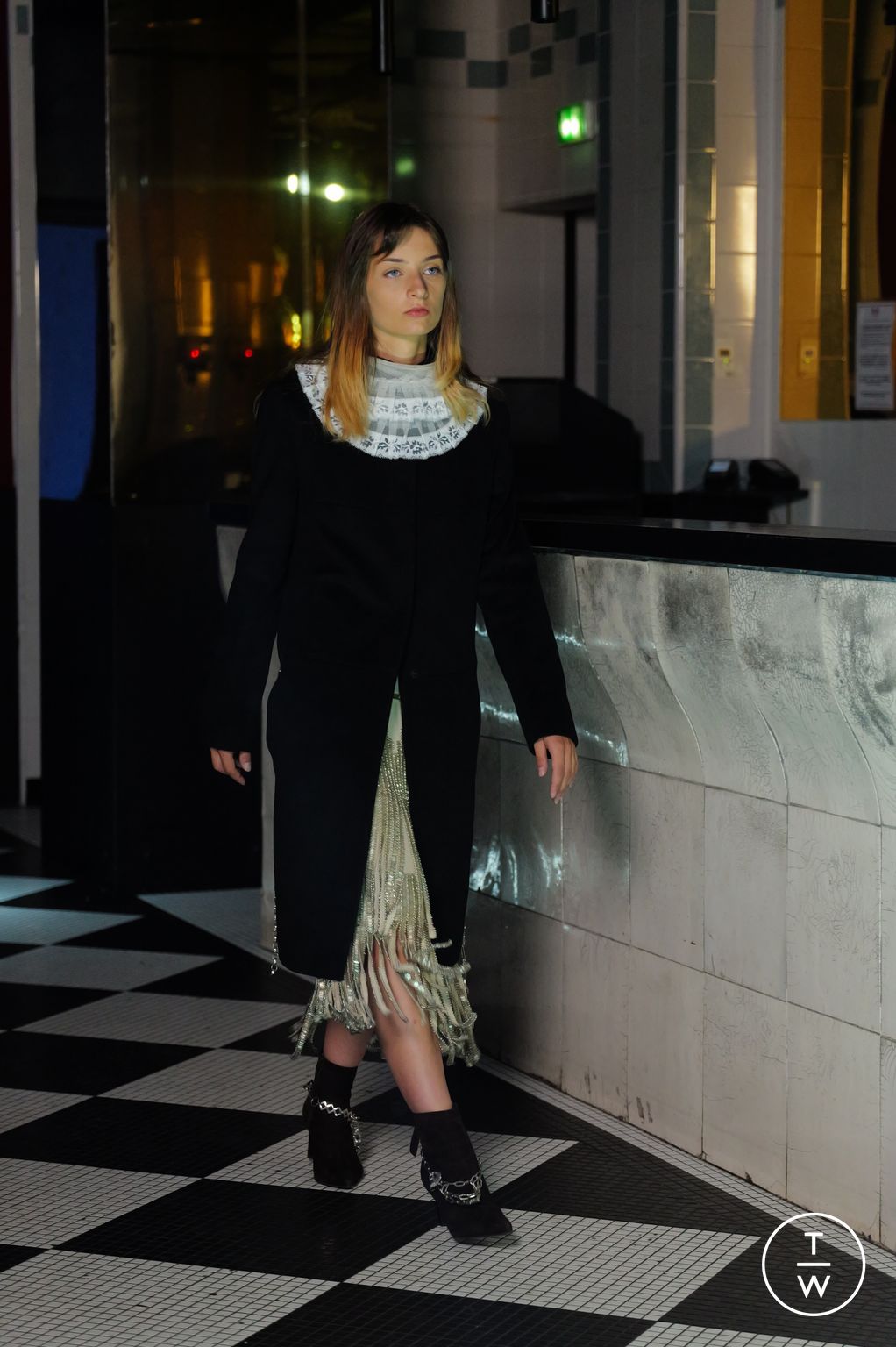 Fashion Week Paris Fall/Winter 2025 look 12 de la collection Aelis couture