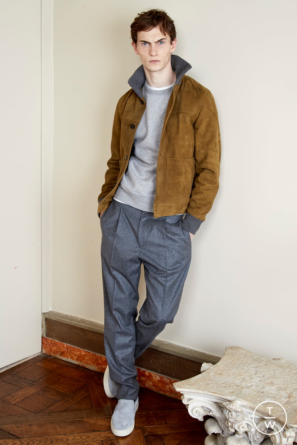 Fashion Week Paris Fall/Winter 2021 look 12 from the Officine Générale collection menswear