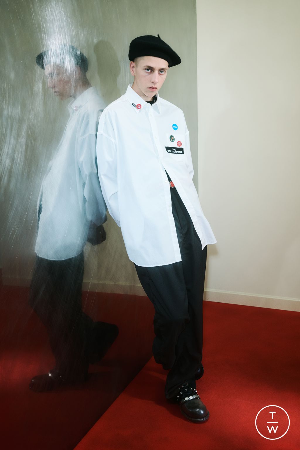 Fashion Week Paris Pre-Fall 2025 look 15 from the Undercover collection menswear