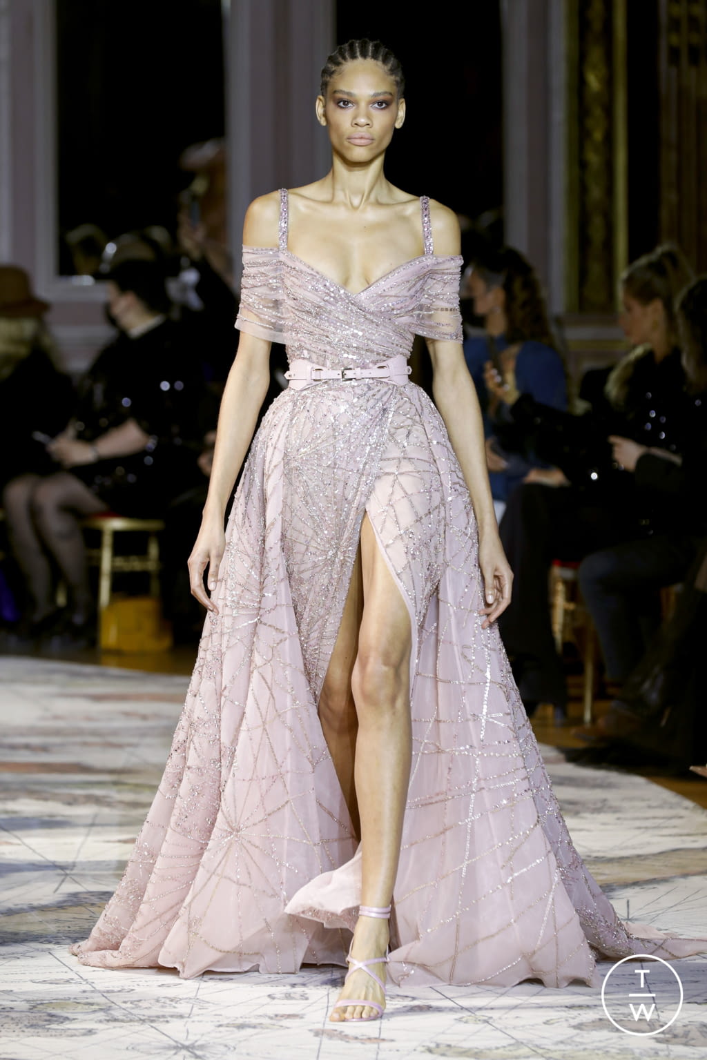 Fashion Week Paris Spring/Summer 2022 look 12 from the Zuhair Murad collection couture