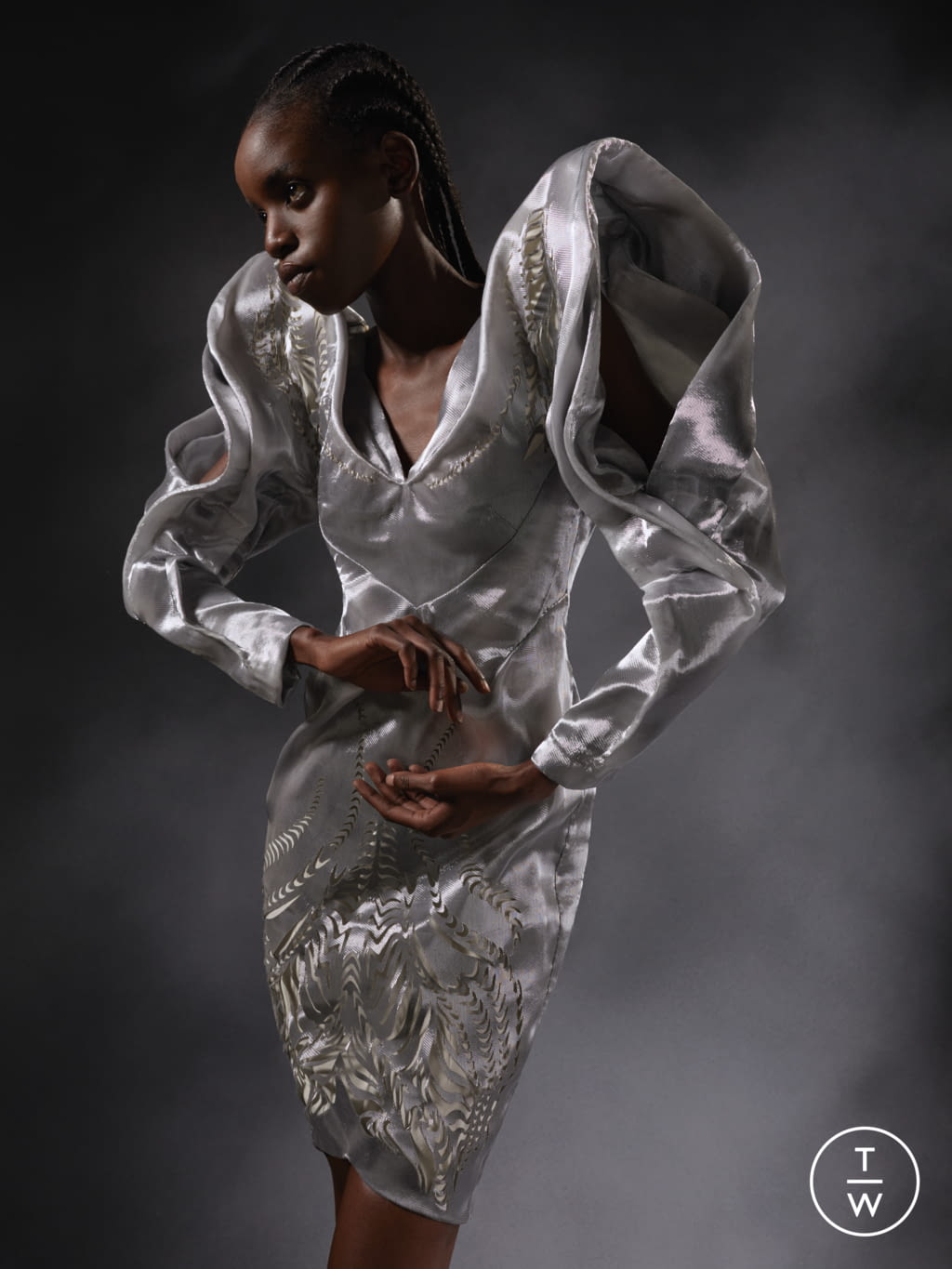 Fashion Week Paris Fall/Winter 2021 look 12 from the Iris Van Herpen collection couture