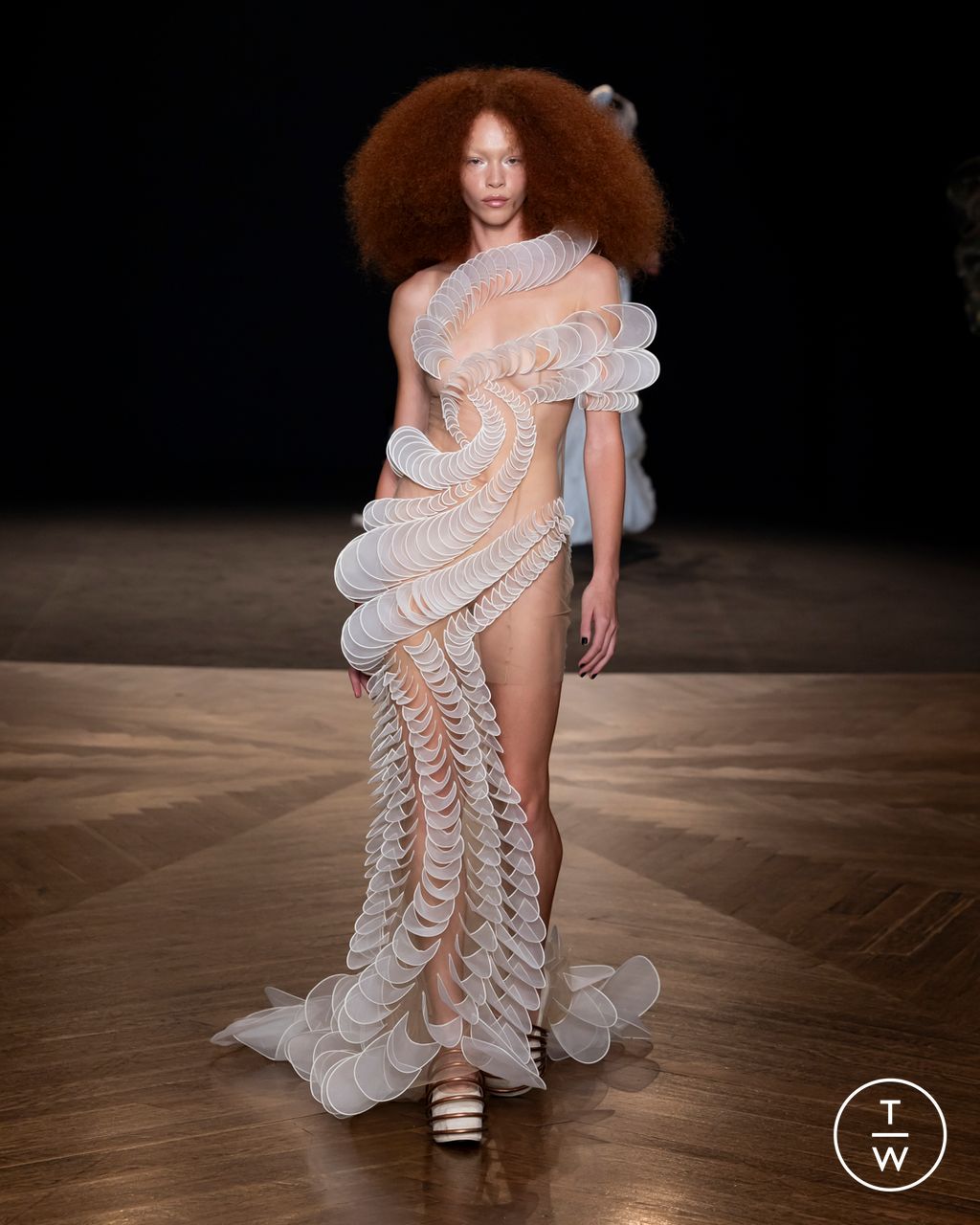 Fashion Week Paris Fall/Winter 2025 look 12 from the Iris Van Herpen collection couture