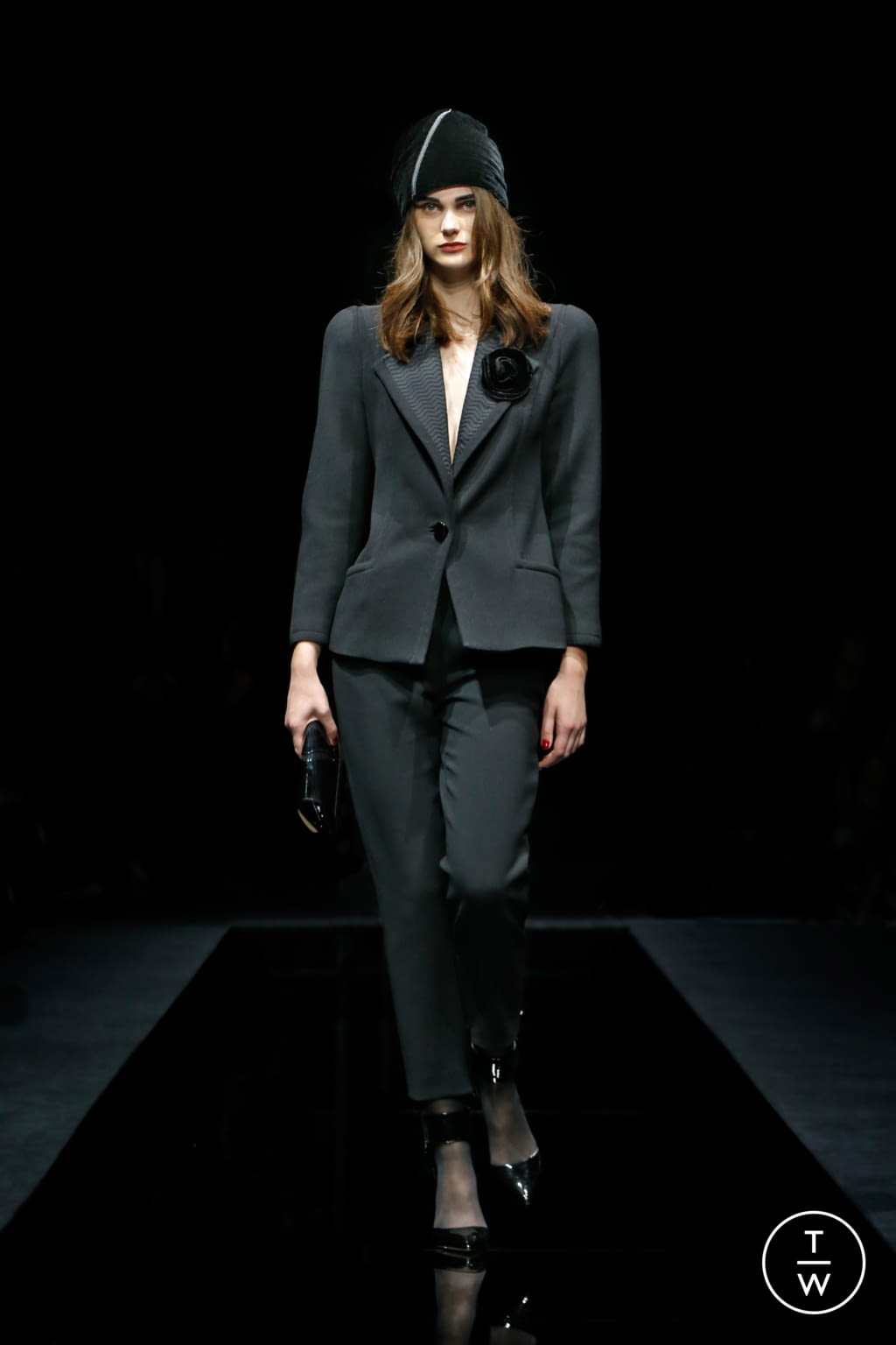 Fashion Week Milan Pre-Fall 2020 look 13 from the Giorgio Armani collection womenswear