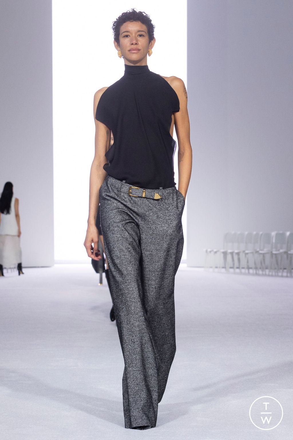 Fashion Week New York Fall/Winter 2024 look 13 from the Brandon Maxwell collection womenswear