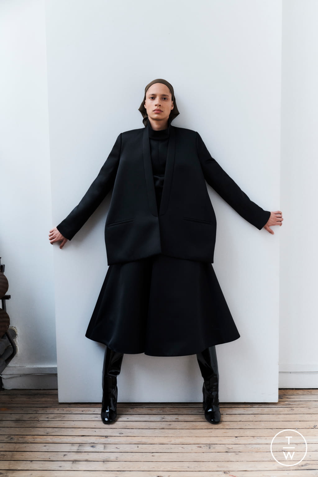 Fashion Week Paris Fall/Winter 2021 look 13 de la collection Maison Rabih Kayrouz womenswear