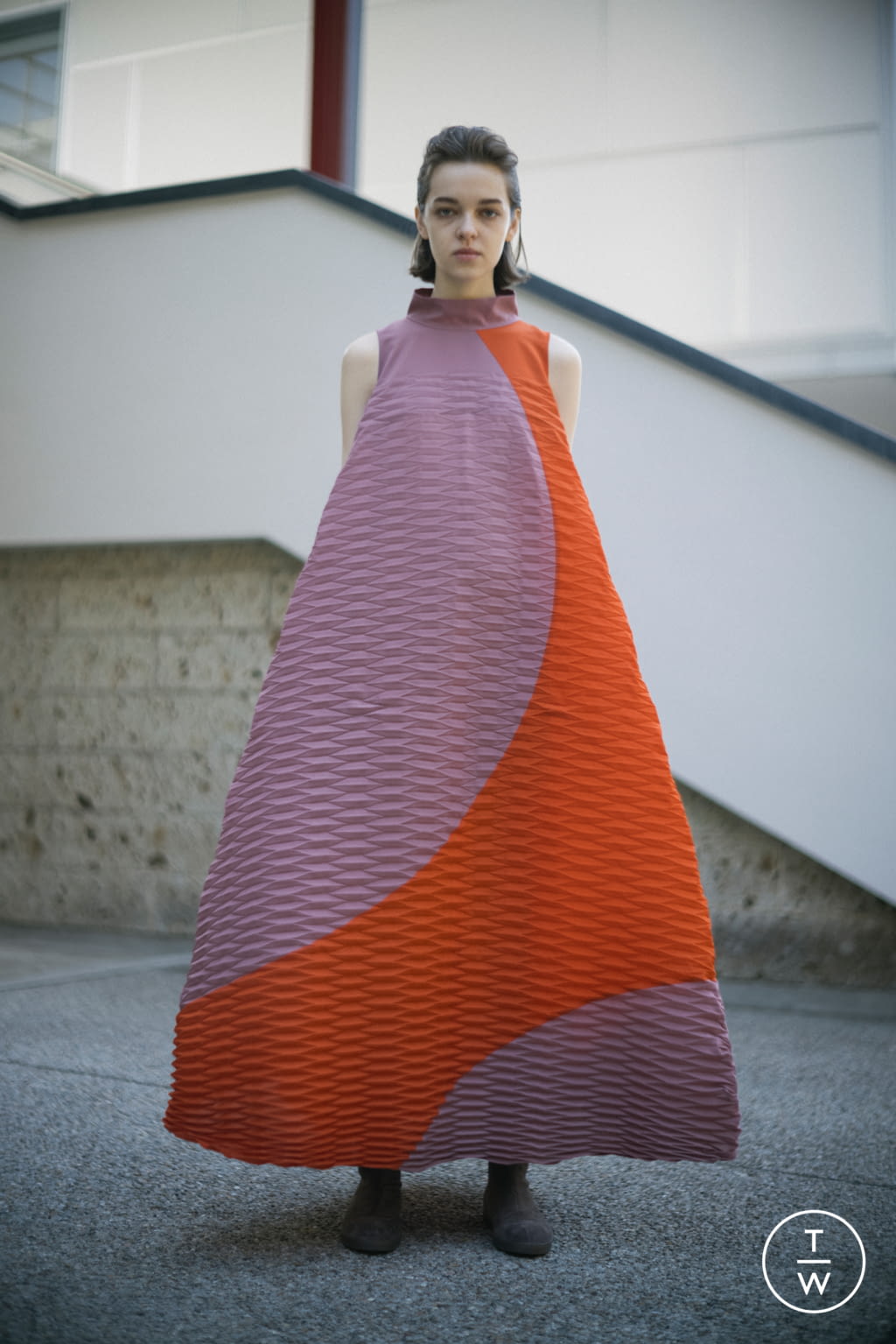 Fashion Week Paris Fall/Winter 2021 look 14 from the Issey Miyake collection 女装