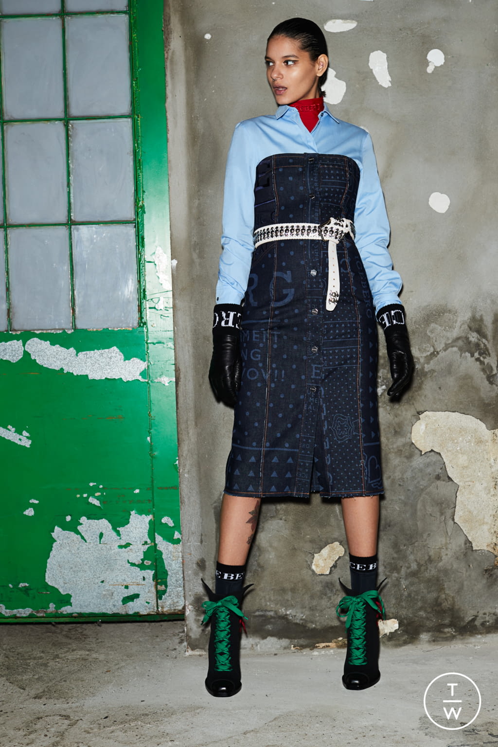 Fashion Week Milan Pre-Fall 2019 look 14 from the Iceberg collection 女装