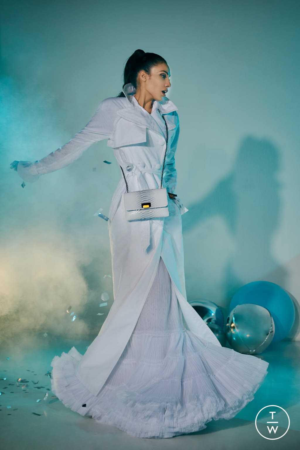 Fashion Week Paris Spring/Summer 2021 look 14 de la collection Julien Fournié couture