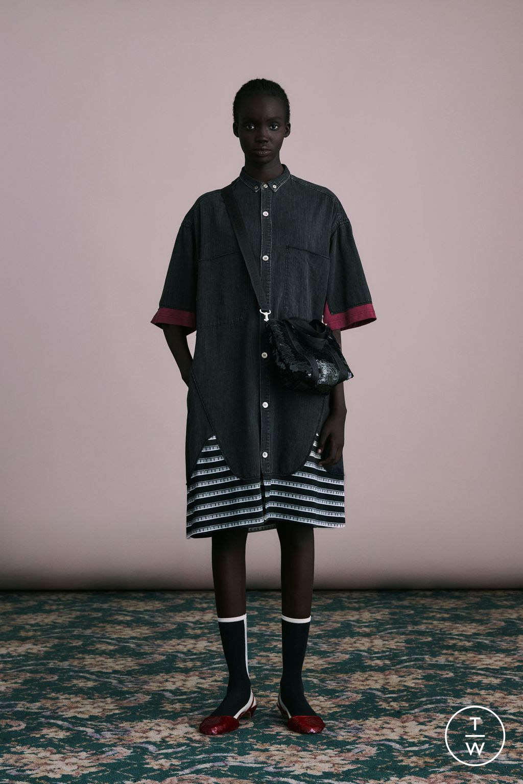 Fashion Week Paris Resort 2026 look 15 from the Undercover collection womenswear