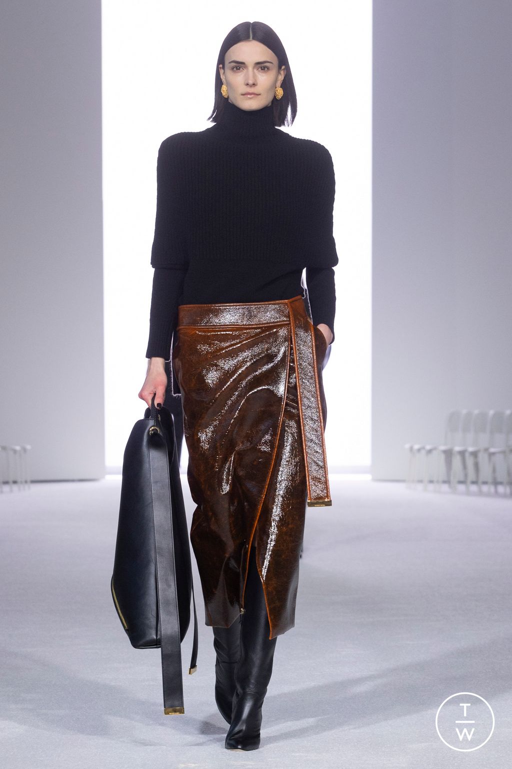 Fashion Week New York Fall/Winter 2024 look 15 de la collection Brandon Maxwell womenswear