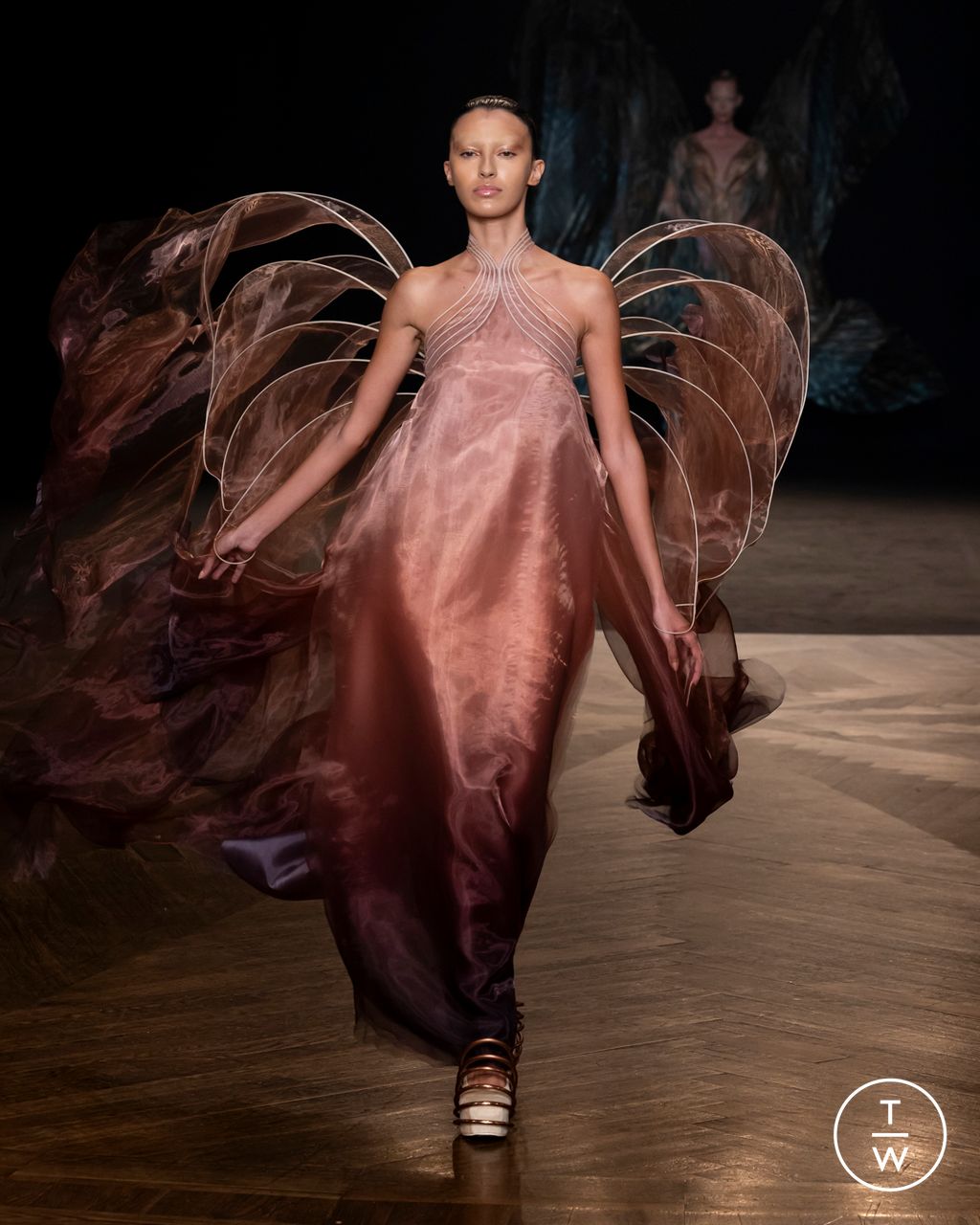 Fashion Week Paris Fall/Winter 2025 look 15 de la collection Iris Van Herpen couture