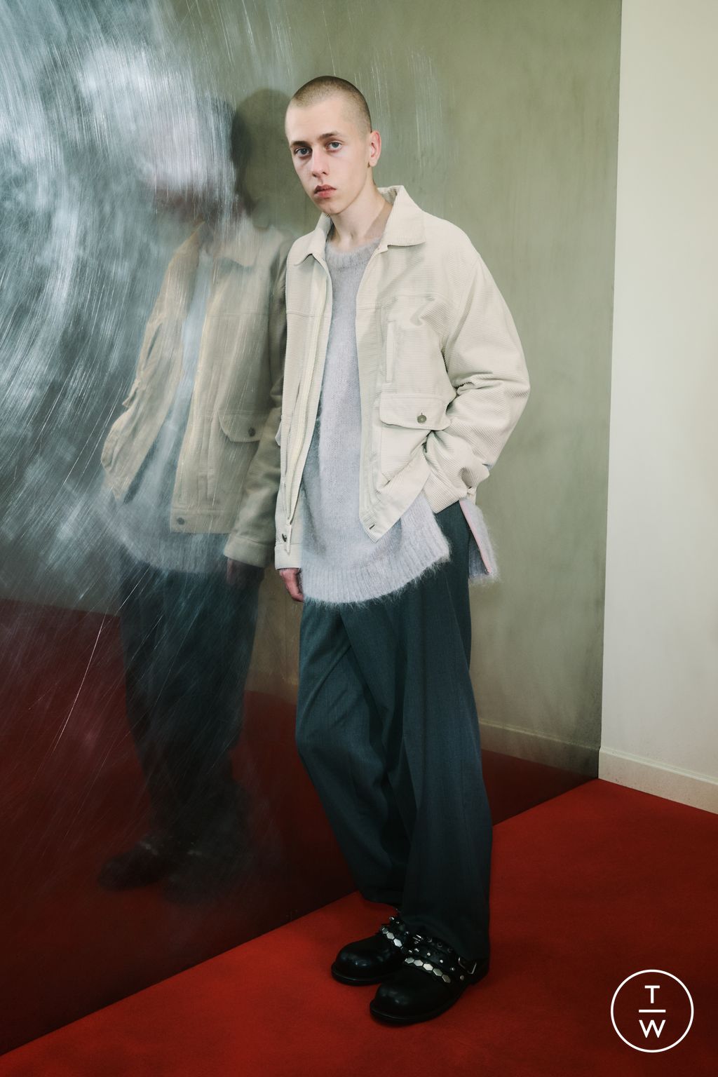Fashion Week Paris Pre-Fall 2025 look 19 from the Undercover collection menswear