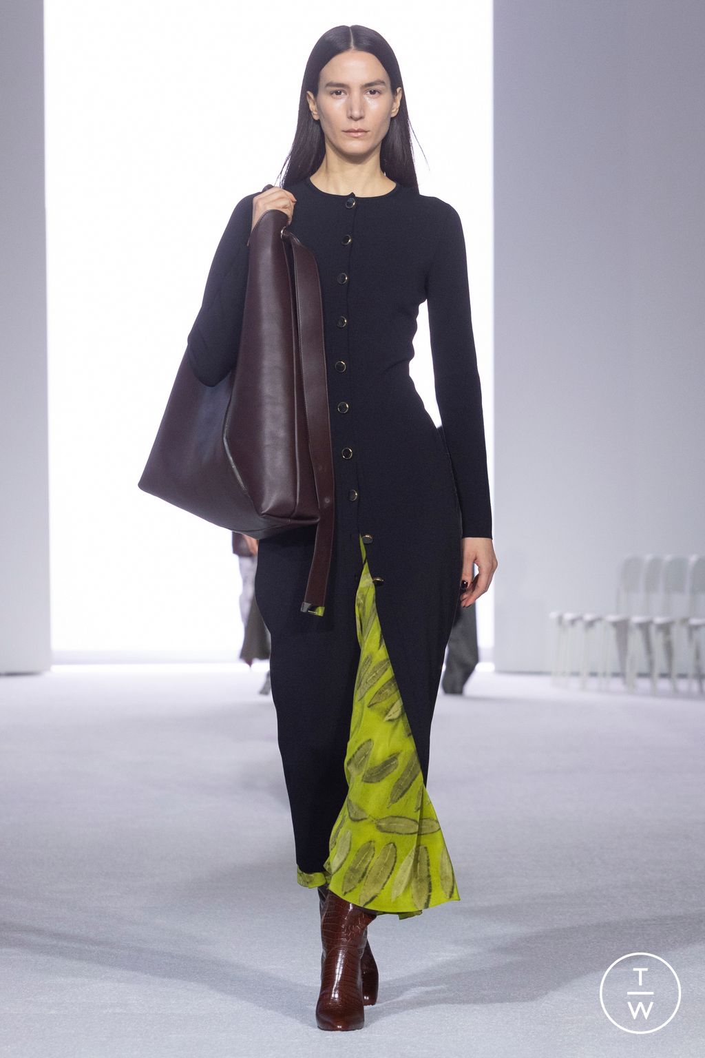 Fashion Week New York Fall/Winter 2024 look 17 de la collection Brandon Maxwell womenswear