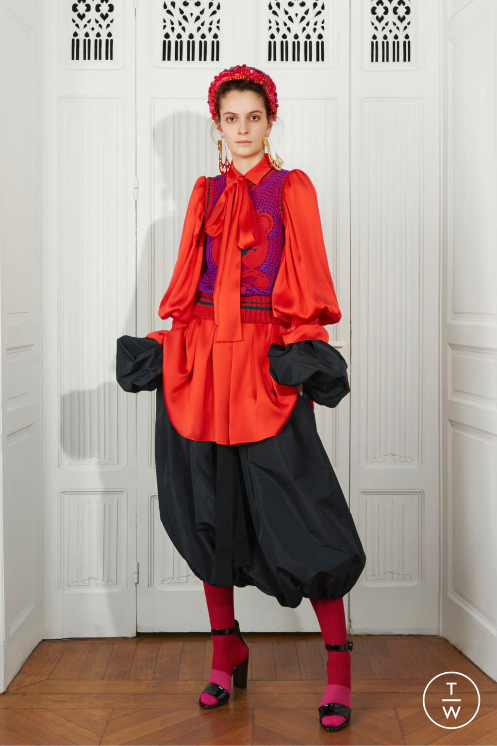 Fashion Week Paris Fall/Winter 2021 look 17 from the Patou collection 女装