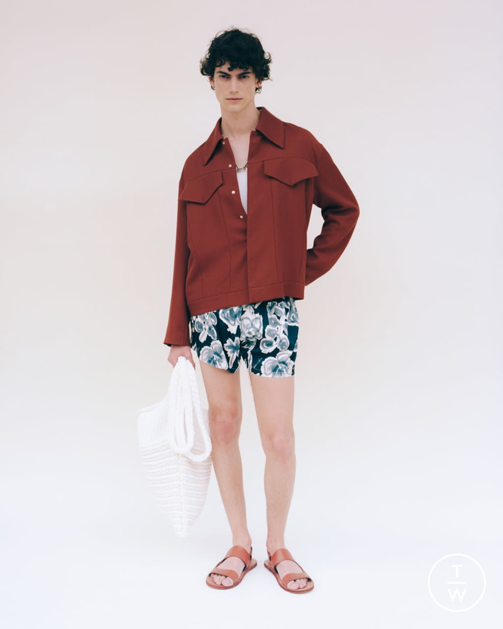 Fashion Week Milan Spring/Summer 2022 look 7 from the Federico Cina collection menswear