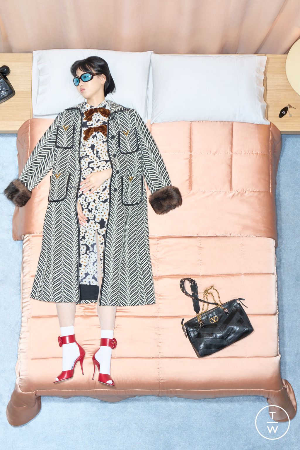 Fashion Week Paris Resort 2026 look 16 from the Valentino collection womenswear