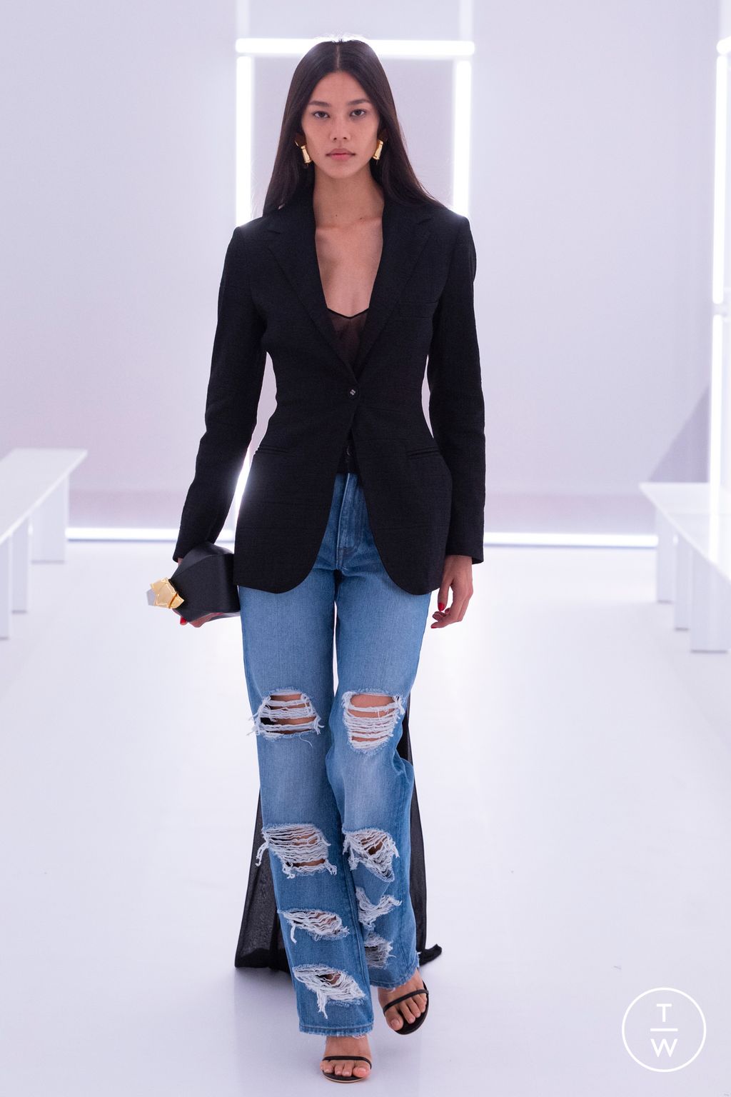 Fashion Week New York Spring/Summer 2024 look 18 de la collection Brandon Maxwell womenswear