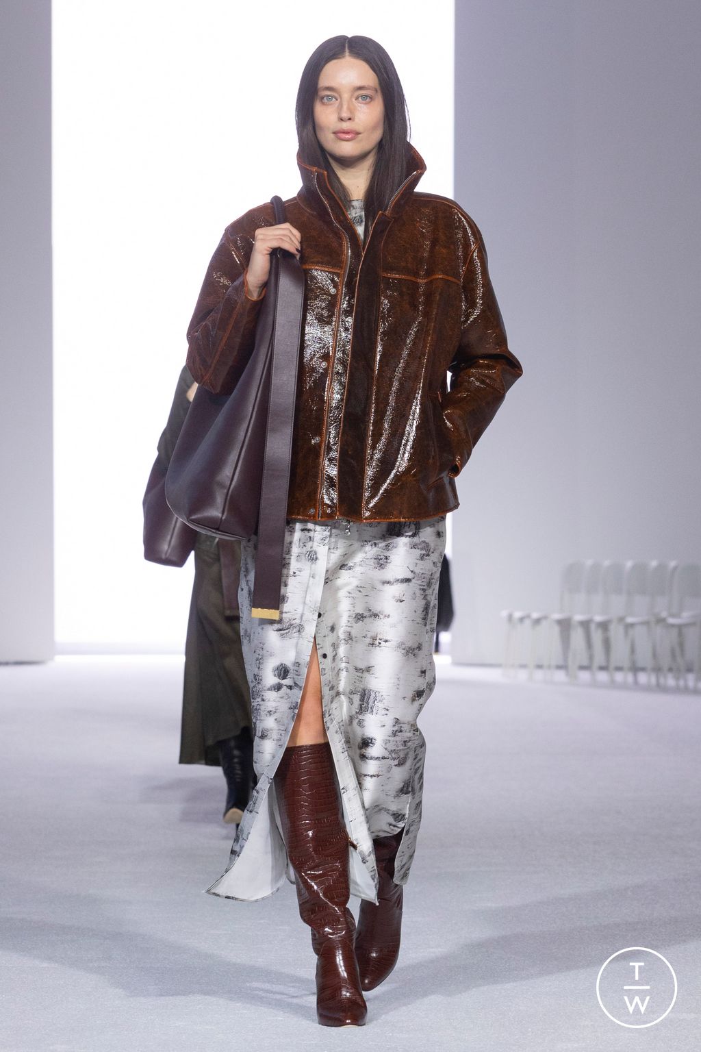 Fashion Week New York Fall/Winter 2024 look 19 de la collection Brandon Maxwell womenswear