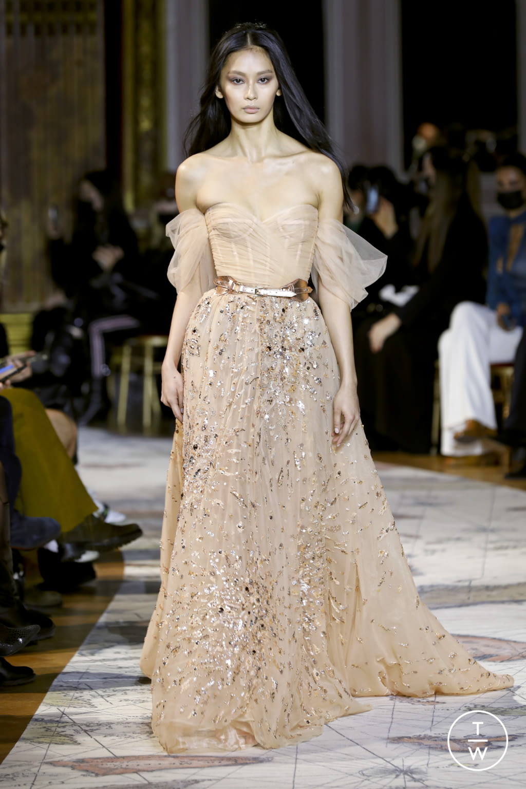 Fashion Week Paris Spring/Summer 2022 look 19 from the Zuhair Murad collection 高级定制
