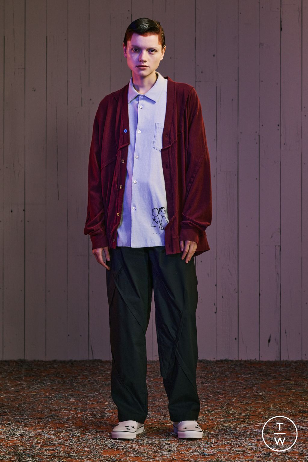 Fashion Week Paris Resort 2024 look 39 from the Undercover collection menswear