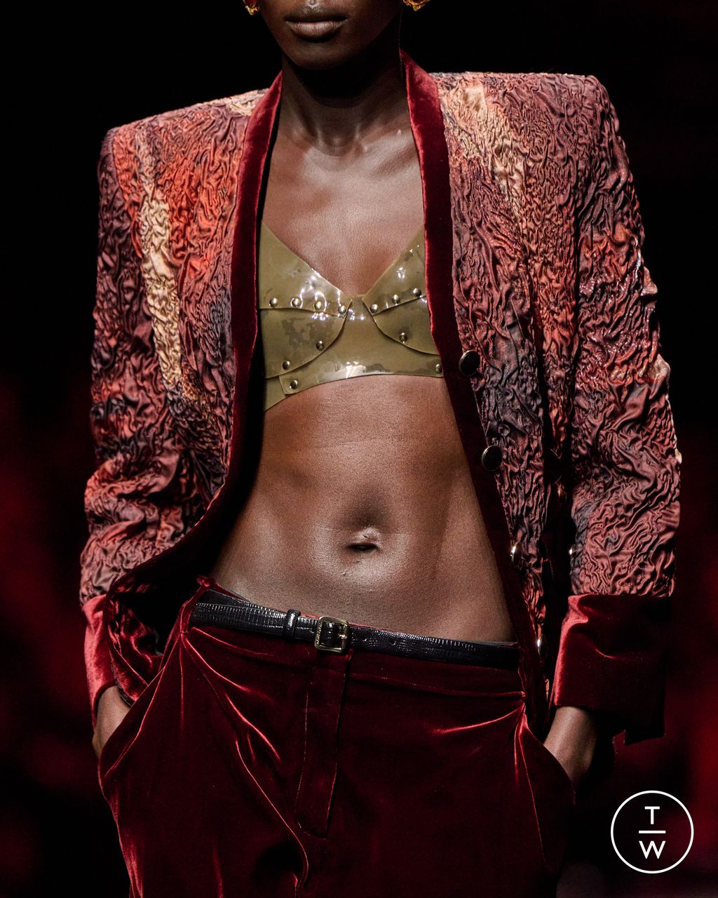 Fashion Week Milan Fall/Winter 2025 look 9 from the Roberto Cavalli collection womenswear accessories