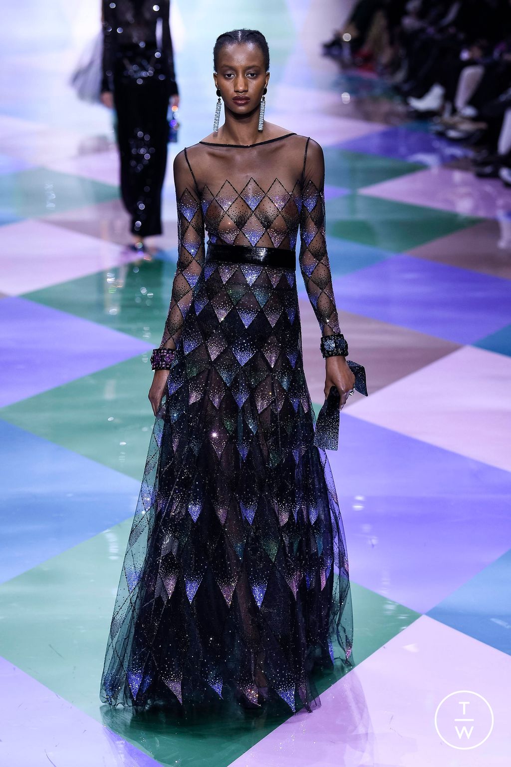 Fashion Week Paris Spring/Summer 2023 look 74 from the Giorgio Armani Privé collection couture
