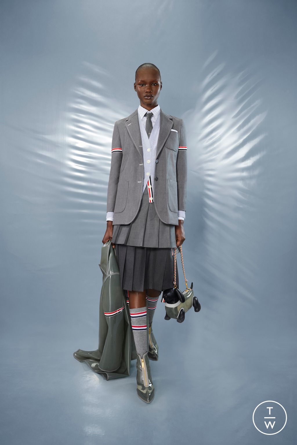 Fashion Week New York Resort 2025 look 2 from the Thom Browne collection womenswear