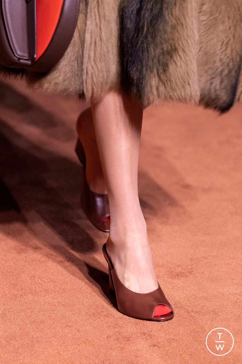 Fashion Week Milan Fall/Winter 2025 look 3 from the Fendi collection womenswear accessories